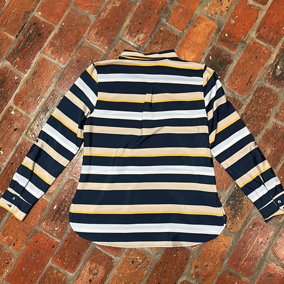 Ann Taylor stripped tunic top szS - Picture 4 of 7